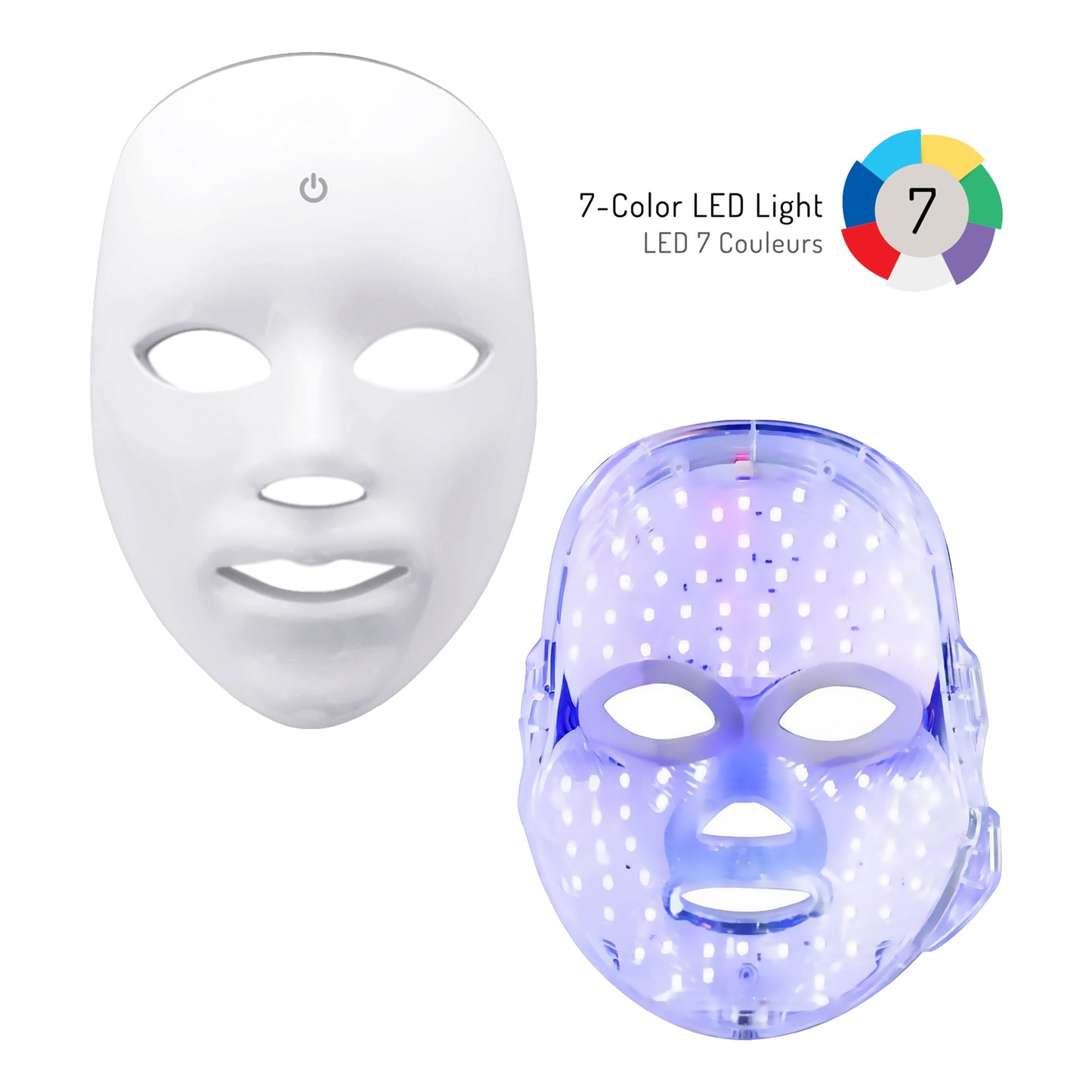 7-in-1 LED Light Therapy Gesichtsmaske – Fortschrittliche Hautpflege für zu Hause!