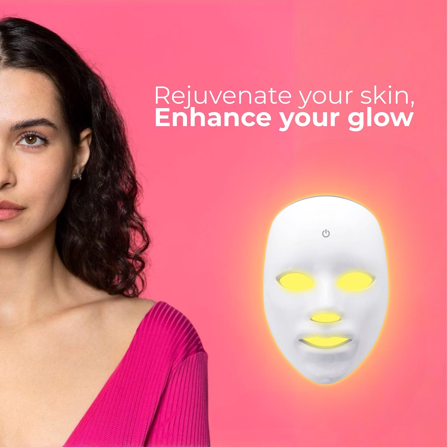 7-in-1 LED Light Therapy Gesichtsmaske – Fortschrittliche Hautpflege für zu Hause!